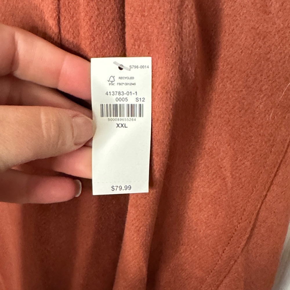 NWT Old Navy Women's Rust Colored Shacket with Pockets - Picture 2 of 8